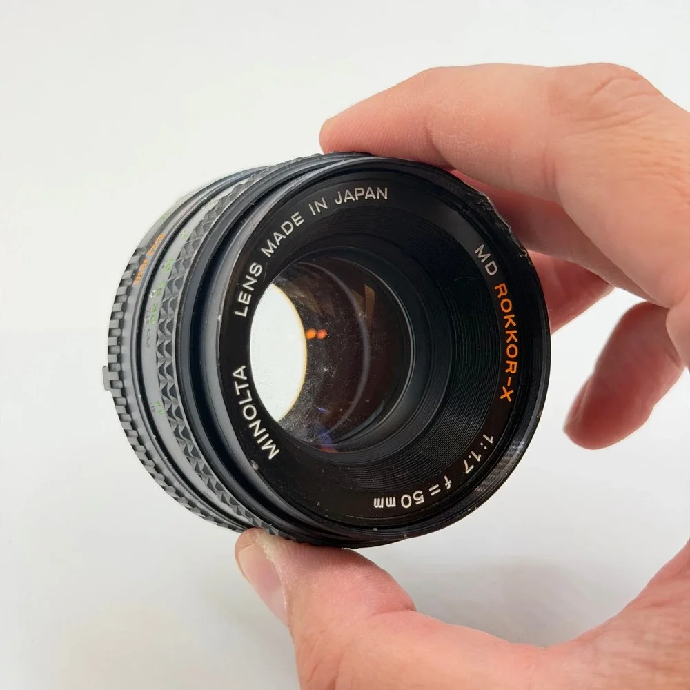 Minolta MD Rokkor-X 50mm f1.7 Prime Lens Vintage Manual Focus Japan 2084806